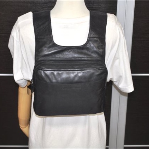 Prada Handbags - Vintage Prada black leather back pack